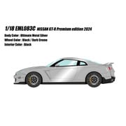 EML083C 1/18 日産 GT-R プレミアムエディション 2024 アルティメイトメタルシルバー [レジンキャストミニカー]