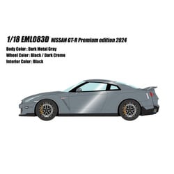 EML083D 1/18 日産 GT-R プレミアムエディション 2024 ダークメタルグレー [レジンキャストミニカー]