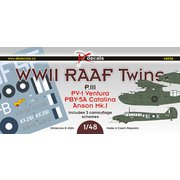 MKM DKD48056 1/48 WW.II オーストラリア空軍 双発機 デカール パート3：ベンチュラ、アンソン、カタリナ [プラモデル用品]