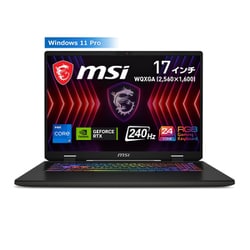 ヨドバシ.com - MSI エムエスアイ ゲーミングノートPC/msi Sword 17 HX B14V/17型/Core  i7-14700HX/GeForce RTX 4070/メモリ 64GB/SSD 2TB/Windows 11 Pro  SWORD17-B14VGKG-4650JP 通販【全品無料配達】