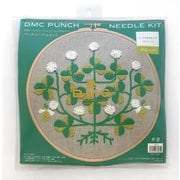 DMCJPT75 [DMC×点と線模様製作所 パンチニードルキット クローバー 出来上がりサイズ直径25cm刺繍枠 説明書付き]