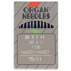 工業用ミシン針 ORGAN NEEDLES 10本入り 11号 DB-1＋＋ 11
