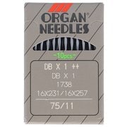工業用ミシン針 ORGAN NEEDLES 10本入り 11号 DB-1++ 11