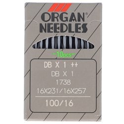 工業用ミシン針 ORGAN NEEDLES 10本入り 16号 DB-1＋＋ 16