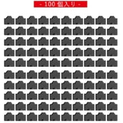 LANポート シリコン製 ダストカバー 100個入 ブラック AR-LIDLAN100