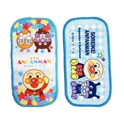 2845010 それいけ！アンパンマン プチタオル 2P ブルー [キャラクターグッズ]