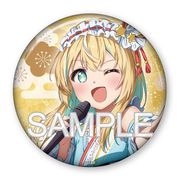 Vtuberグループ「深淵組」 76mm缶バッジ 2024新年Ver. 涼風しとら [キャラクターグッズ]