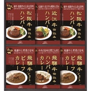 HBK-40 [飛騨高山ファクトリー 松阪牛・近江牛・飛騨牛仕込み ハンバーグ＆カレー詰合せ]