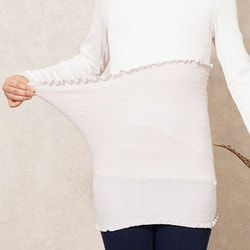 SasaeLa はらまきCOTTON 締めない腹巻 2枚組 瑚桜 SSEL301