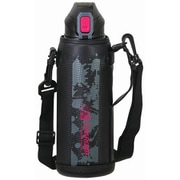 水筒 ボトル 1100ml 1.1L 直飲み ダイレクト 保冷 スポーツ ドリンク ポーチ付 ピンク×ブラック ファストチャージャー HC-0181