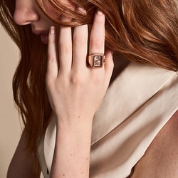 FOSSIL RAQUEL リングウォッチ ES5319 Watch Ring Two-Hand Gold-Tone Stainless Steel - ES5319 - Fossil
