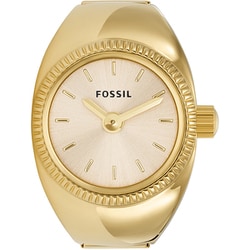 Raquel Watch Ring Two-Hand Rose Gold-Tone Stainless Steel