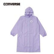 23CON-RC-N 140 PP [キッズレインコート CONVERSE 140cm ランドセル リュックの上から着れる 調整タック付 リュック型収納袋付 パープル]