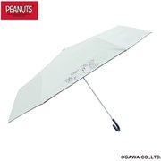折りたたみ傘 婦人用 晴雨兼用 ピーナッツ スヌーピー 50cm 手開き式 6本骨 レディース UV変色プリント 遮熱 遮光 UVカット 99%以上 裏面ポリウレタンコーティング はっ水 スヌーピー/グリーン UV 24SNP-A-3M