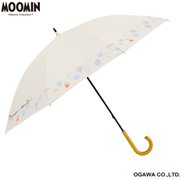 長傘 婦人用 晴雨兼用 ムーミン 50cm 手開き式 8本骨 遮熱 遮光 UVカット 99%以上 裏面ポリウレタンコーティング はっ水 安全カバー付 リトルミイ/花 PTMO-23