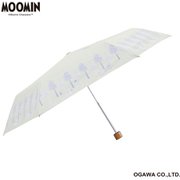 折りたたみ傘 婦人用 晴雨兼用 ムーミン 50cm 手開き式 6本骨 遮熱 遮光 UVカット 99%以上 裏面ポリウレタンコーティング はっ水 安全カバー付 ムーミン/森 PTMO-24M