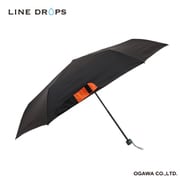 折りたたみ傘 MA-1 ミリタリー 58cm 手開き式 カラーグラスファイバー骨 耐風 入れやすい収納ケース 留めやすい太めのバンド シリコンタグ付き ブラック LD-MA1-58M BK