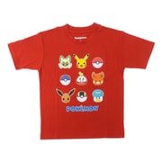 22863164 [ポケットモンスター ポケモン KIDS パルデアフェイス Tシャツ 吸汗速乾 防蚊 RED 120cm]