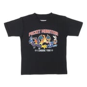 22863165 [ポケットモンスター ポケモン KIDS カジュアルロゴTシャツ 吸汗速乾 防蚊 BLACK 120cm]