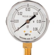 高島 一般蒸気用圧力計(A枠立型・Φ60)圧力レンジ0.0~1.6MPa R1/4 ST