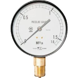 高島 一般圧力計（A枠立型・Φ75） 圧力レンジ0.0～4MPa R3/8【1022140】 ST
