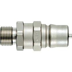 日東 HSPカプラ おねじタイプ/平行ねじ・めすシート 相手側取付サイズG1/4（08386） 2HP-GS