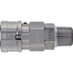 日東 ハイカプラBL （めねじ取付用ソケット） 相手側取付サイズRc3/8（40493） 30SM-BL