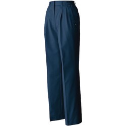 6110-1-M [SOWA 6110 レディースツータックスラックス ネイビー M]