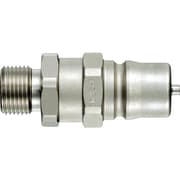 日東 HSPカプラプラグ おねじタイプ/平行ねじ・めすシート 相手側取付サイズG3/8(08387) 3HP-GS