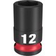 49-66-6136 [ミルウォーキー SHOCKWAVE IMPACT DUTY インパクトソケット 3/8インチ（9.5mm）角 12mm]
