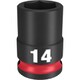 49-66-6138 [ミルウォーキー SHOCKWAVE IMPACT DUTY インパクトソケット 3/8インチ（9.5mm）角 14mm]