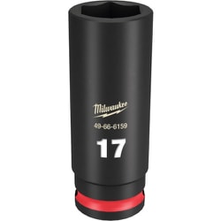 49-66-6159 [ミルウォーキー SHOCKWAVE IMPACT DUTY ディープインパクトソケット 3/8インチ（9.5mm）角 17mm]
