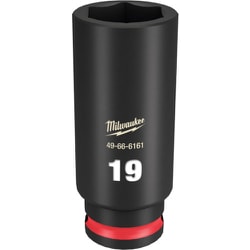 49-66-6161 [ミルウォーキー SHOCKWAVE IMPACT DUTY ディープインパクトソケット 3/8インチ（9.5mm）角 19mm]