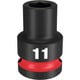 49-66-6243 [ミルウォーキー SHOCKWAVE IMPACT DUTY インパクトソケット 1/2インチ（12.7mm）角 11mm]