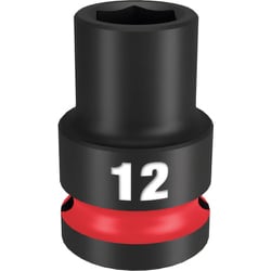 49-66-6244 [ミルウォーキー SHOCKWAVE IMPACT DUTY インパクトソケット 1/2インチ（12.7mm）角 12mm]
