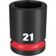 49-66-6253 [ミルウォーキー SHOCKWAVE IMPACT DUTY インパクトソケット 1/2インチ（12.7mm）角 21mm]