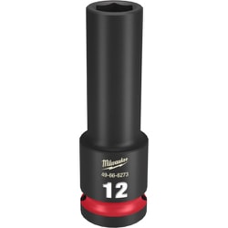 49-66-6273 [ミルウォーキー SHOCKWAVE IMPACT DUTY ディープインパクトソケット 1/2インチ（12.7mm）角 12mm]