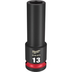 49-66-6274 [ミルウォーキー SHOCKWAVE IMPACT DUTY ディープインパクトソケット 1/2インチ（12.7mm）角 13mm]
