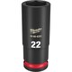49-66-6283 [ミルウォーキー SHOCKWAVE IMPACT DUTY ディープインパクトソケット 1/2インチ（12.7mm）角 22mm]