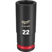 49-66-6283 [ミルウォーキー SHOCKWAVE IMPACT DUTY ディープインパクトソケット 1/2インチ（12.7mm）角 22mm]