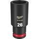 49-66-6287 [ミルウォーキー SHOCKWAVE IMPACT DUTY ディープインパクトソケット 1/2インチ（12.7mm）角 26mm]