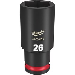 49-66-6287 [ミルウォーキー SHOCKWAVE IMPACT DUTY ディープインパクトソケット 1/2インチ（12.7mm）角 26mm]