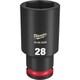 49-66-6289 [ミルウォーキー SHOCKWAVE IMPACT DUTY ディープインパクトソケット 1/2インチ（12.7mm）角 28mm]