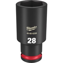 49-66-6289 [ミルウォーキー SHOCKWAVE IMPACT DUTY ディープインパクトソケット 1/2インチ（12.7mm）角 28mm]