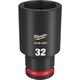 49-66-6293 [ミルウォーキー SHOCKWAVE IMPACT DUTY ディープインパクトソケット 1/2インチ（12.7mm）角 32mm]