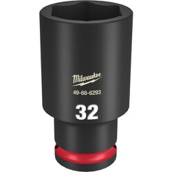 49-66-6293 [ミルウォーキー SHOCKWAVE IMPACT DUTY ディープインパクトソケット 1/2インチ（12.7mm）角 32mm]