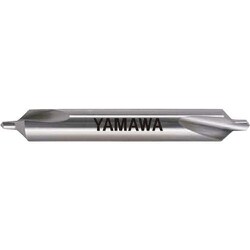 ヤマワ 弱ねじれ溝A形90° 超硬センタ穴ドリル C-CD-Q 2.5X90°X8 C-CD-Q-2.5X90X8