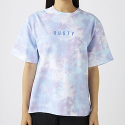 RUSTY レディス 半袖 Tシャツ ブルー Mサイズ 924505