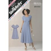 SPL722 [パターン 型紙 シンプリシティ フレンチスリーブワンピース]