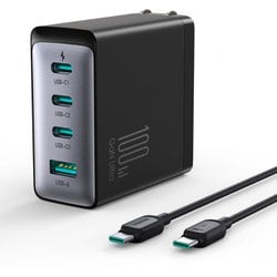 USB急速充電器 USB PD（パワーデリバリー）対応 100W USB-C×3 USB-A×1 GaN TCG04